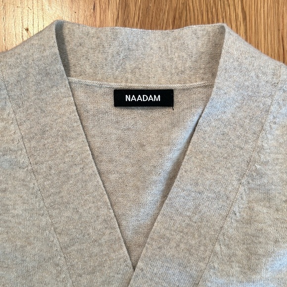 NAADAM Cashmere Ribbed Seamless Robe - Picture 7 of 8